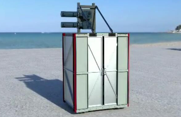 井道內(nèi)施工升降機(jī)